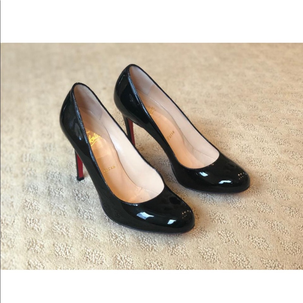 Christian Louboutin Black Patent Leather Heels